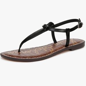 Sam Edelman Black and Brown Minimalist Sandals